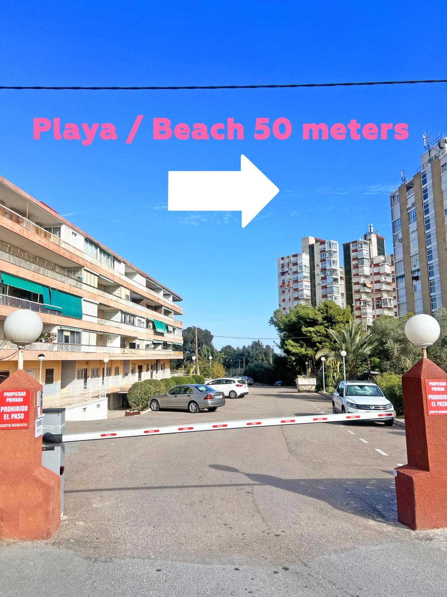 A 100M De La Playa. 2 Hab. A/C Alicante Exterior foto